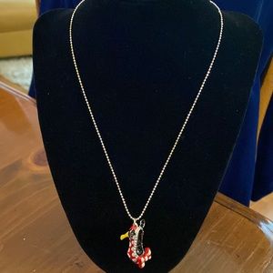 Disney shoe necklace